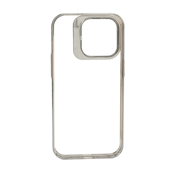 Magnetisk telefoncover, slankt, stødsikkert telefoncover med kameralinsebeskyttelse, støttefod, høj gennemsigtighed, PC hårdt beskyttelsescover, sølvfarvet til Iphone 14promax