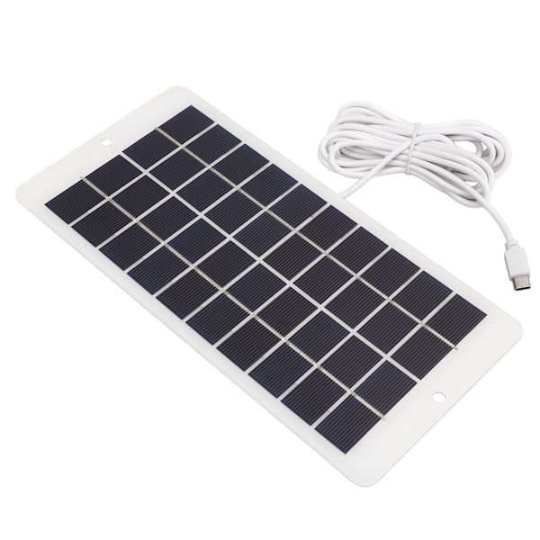 Solcellepanel Profesjonell Høyeffektiv Solcellelader for Telefonlader Dørklokke Overvåkingskamera 4.5W 5V
