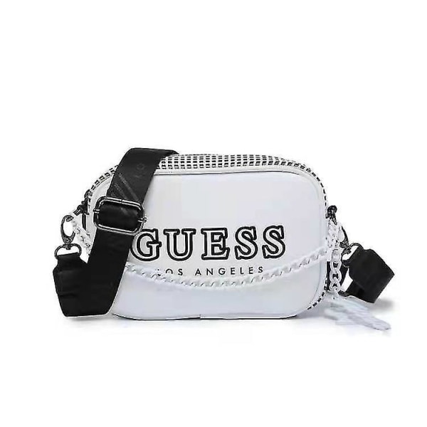 Svart dam pu guess axelväska i läder nyhet vintage liten crossbody plånbok z57210