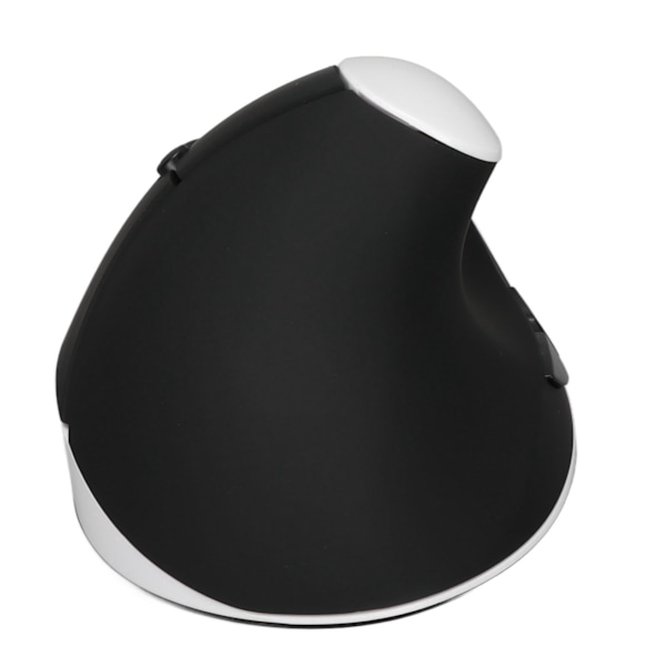 Venstrehånds Vertikal Mus 2.4G Trådløs Vertikal Ergonomisk Mus Genopladelig Mus med USB-adapter Justerbar DPI til PC Sort Hvid