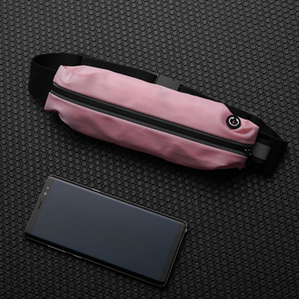 Män kvinnor Fanny Pack Midjeväska Sport Gym Vattentät Ultratunt osynligt bälte 6,5-tums multifunktionell telefon Sapphire Blue Universal within 7 inches