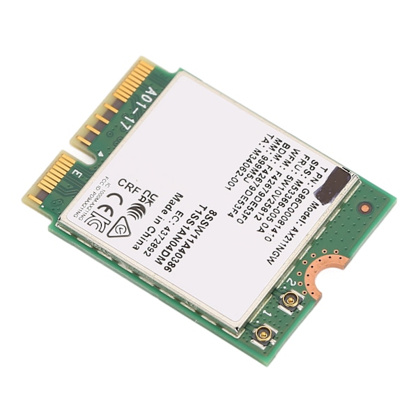 M.2 Verkkokortti AX211NGW M.2 KEY E CNVio 2 Kolmitaajuus 802.11ac BT5.2 Langaton WiFi-sovitinkortti Win 10:lle