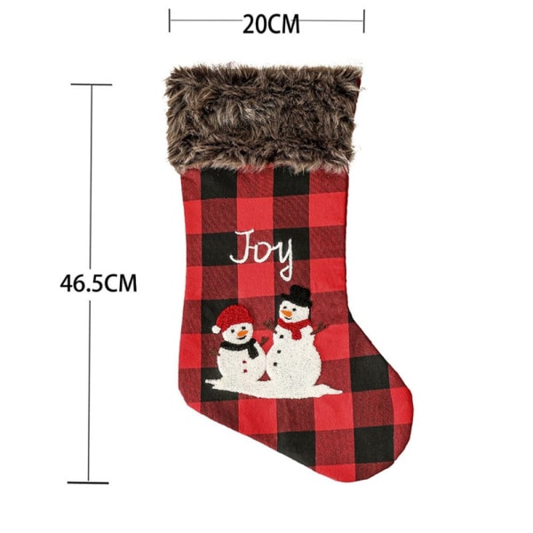 Julstrumpor Barn Presentstrumpor SNOWMAN SNOWMAN