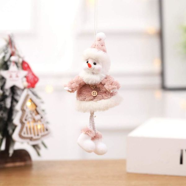 Förpackning 4 julfigurer hänge Snowman älg Julgransdekoration