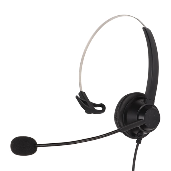 H360‑3.5MV 3,5 mm Kontorsheadset Monauralt Callcenter-headset Stöder Högtalarvolymkontroll och Mikrofon-mute