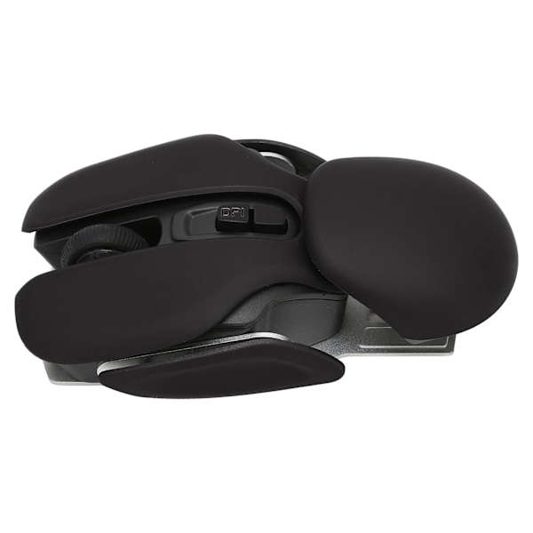 Ergonomisk trådløs mus med indbygget batteri, justerbar DPI, elektropletteringsproces og integreret design, gaming mus, sort
