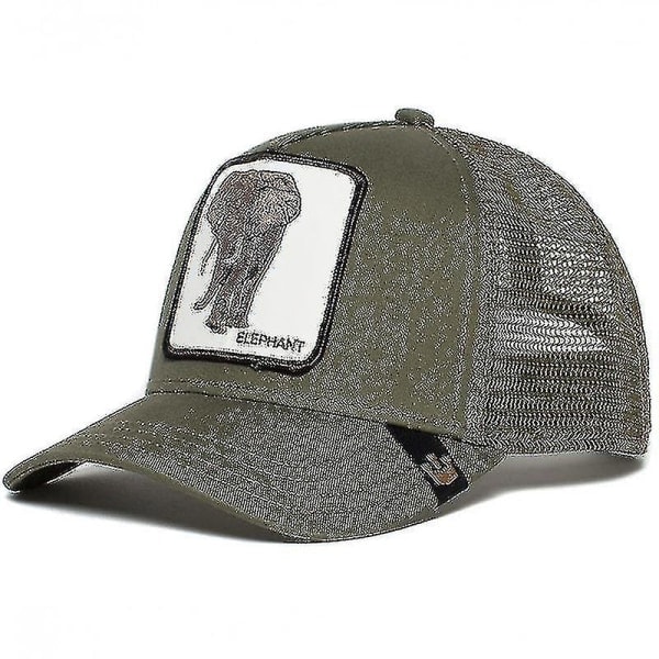 Voksen Black Panther Mesh Cap Sommer Baseball Cap Trucker Cap W-WELLNGS Elephant Elephant