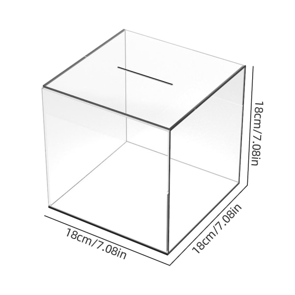 Bank Transparent Akryl Kreativ Barnpresent cube 12*12*12cm