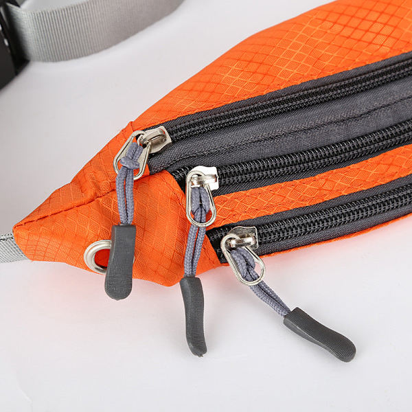 Män kvinnor Fanny Pack Midjeväska Herr Dam utomhus Mode Löpning Gray