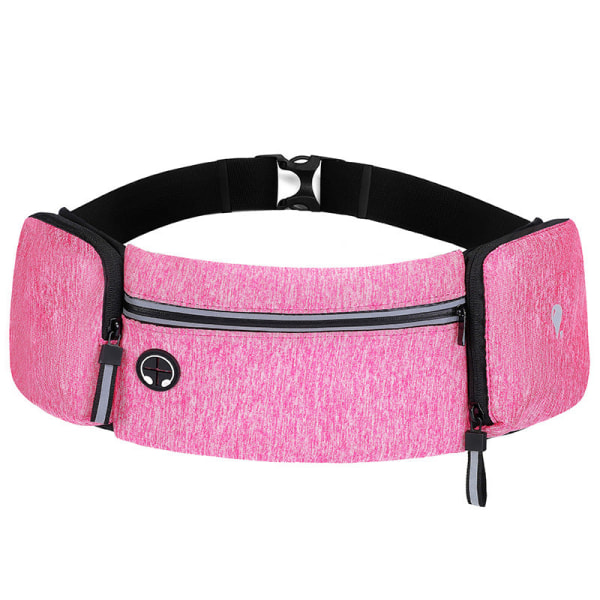 Fanny Pack Juoksuvö Vyötärölaukku Organisaattori Vedenpullo Lycra Vedenpitävä Rose Red 7.5 inch