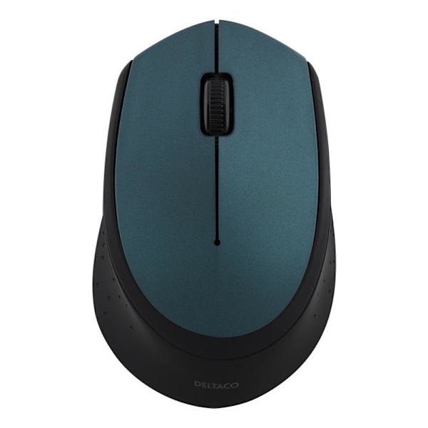 DELTACO trådløs optisk mus 2,4GHz, 3 knapper med scroll, 1200 DPI