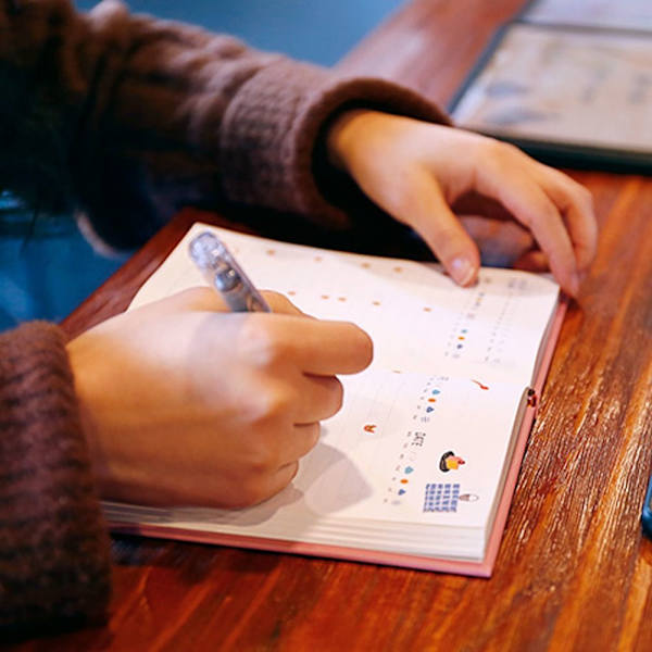 Weekly Notebook Planner Book BLÅ blue
