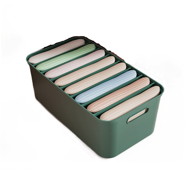 8-rums tøjopbevaringsboks, Put Clothes, Garderobe, Green 8 grids