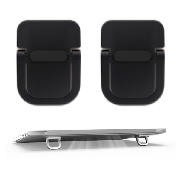 2 st Bärbara Laptopställ för Skrivbord Tangentbordsstöd Mini Universella Datorhållare Ställ