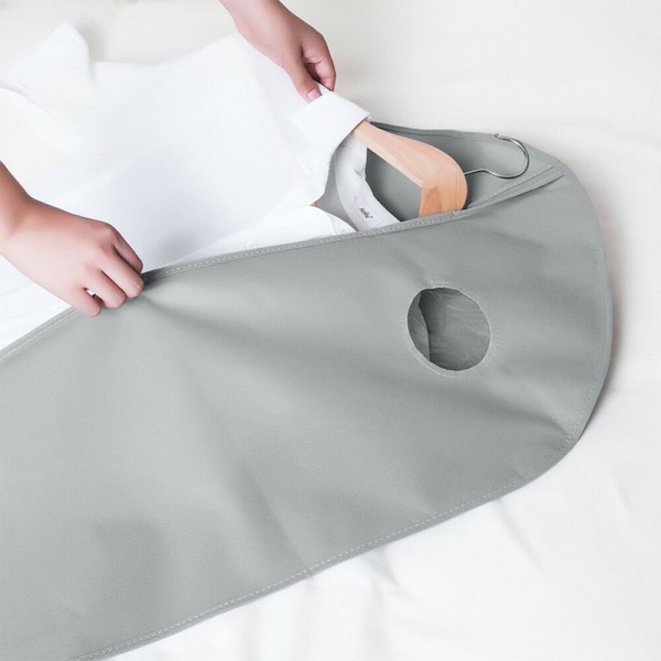 Vaatteiden päällinen Hengittävä säilytyspussin päällinen Grey - 1 PC M
