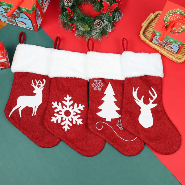 Julstrumpväska Presentpåsar SNOWFLAKE SNOWFLAKE