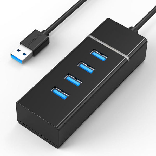 4-ports USB 3.0-adapter for stasjonær bærbar datamaskin USB-hub