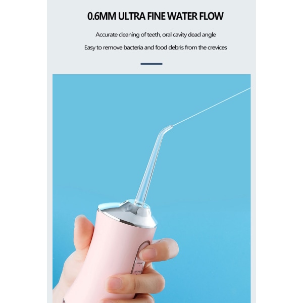 Tannvannflosser Spotlight Waterpik Profesjonell Munnrenser Bærbar Tanntrådrenser Friskere Tenner Hvitere Rengjøringsmiddel pink