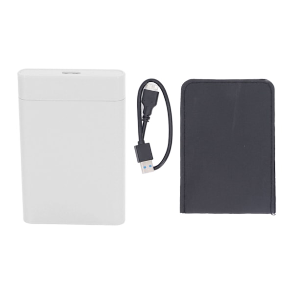 Ulkoinen kiintolevy 2,5 tuuman USB 3.0 5 Gbps Nopea Plug and Play Kompakti kannettava kiintolevy tietokoneelle PC Matka Valkoinen 250GB