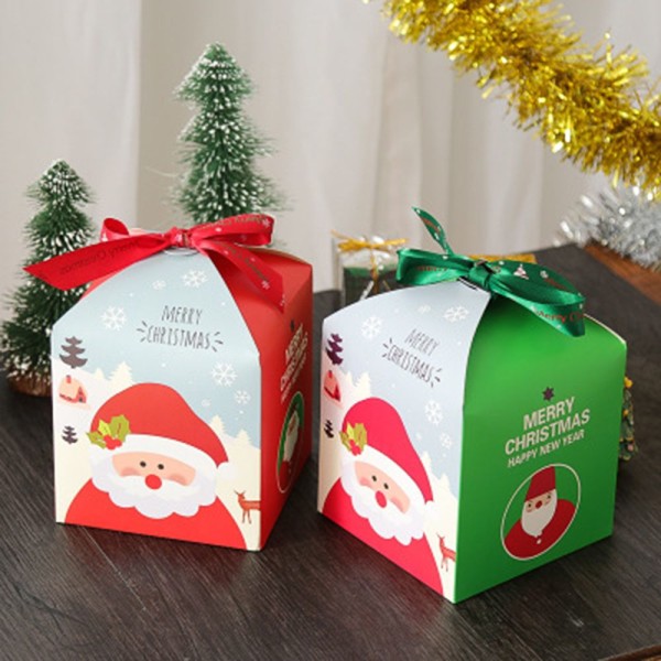 Äppellåda Fredsfruktförpackning Julklapp RÖD