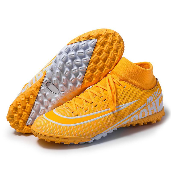 Herre fodboldsko Skridsikre fodboldsko Klamper græsfodboldsneakers Yj8508A Yellow 35