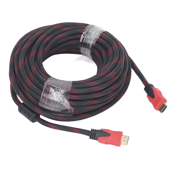 HD Multimedia Interface Kabel 15 m Længde TV Computere Projektor HD Ledning Rød Sort Stabil Transmission HD Kabel