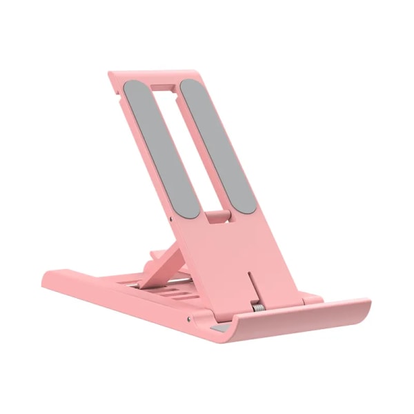 Bærbar bordtelefonholder Telefon Mobilholder Støtte hvid 120*49*10mm pink
