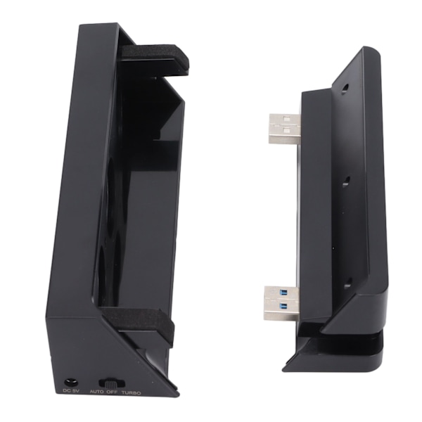 DOBE Jäähdytystuuletin ja USB-keskittimen yhdistelmäpaketti Jäähdytin ja 4-porttinen USB 3.0 -sovitinpaketti PS4 Slim -pelikonsolille