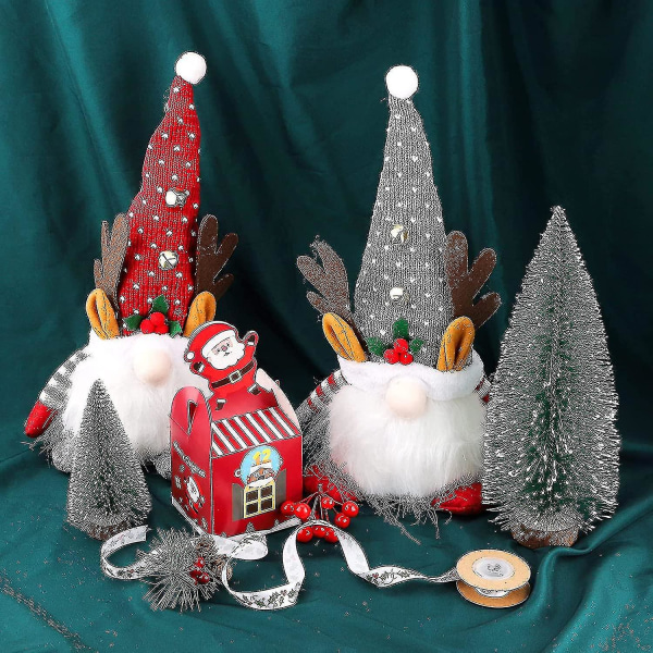 Rat Santa P Doll Glow P Tomte Ansiktslösa dockor Mini P Tomte Till Hem Plats Ratgre