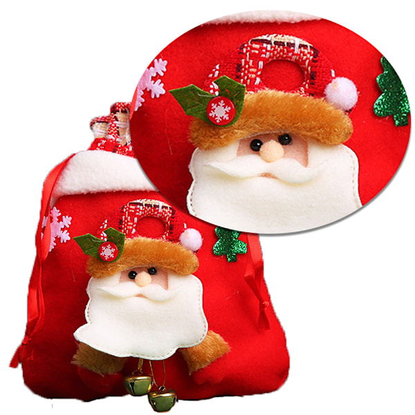Julklappspåsar Julpåse dragsko festväskor present style 1