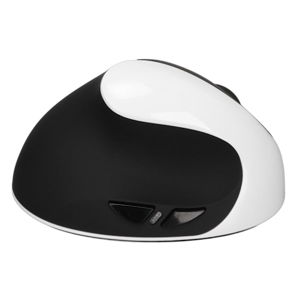 Venstrehånds Vertikal Mus 2.4G Trådløs Vertikal Ergonomisk Mus Genopladelig Mus med USB-adapter Justerbar DPI til PC Sort Hvid