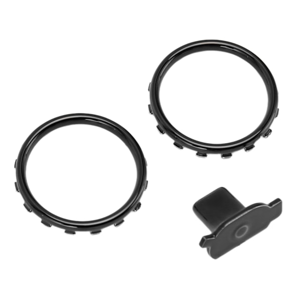 Dekorative Aksentringer for Xbox Elite Series 2 Kontroller Matt Krom Bryterknapper Erstatningsdeler Svart