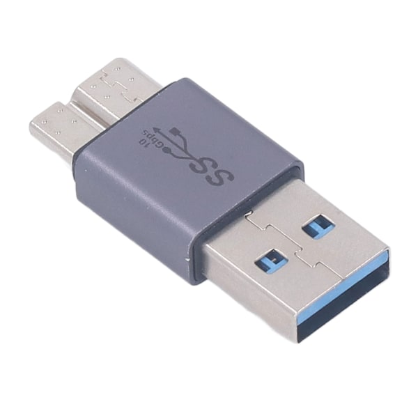 Micro B till A Hane Adapter 10GB Maximal Överföringshastighet Micro B Adapter för Dataöverföring Laddning Universell Kompatibilitet