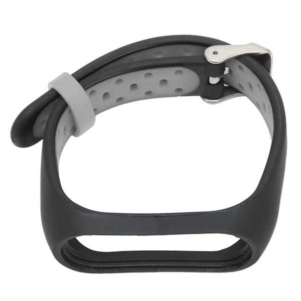 Smart Armbånd Klokkereim Armbåndsløkke Bicolor Anti Lost for Xiaomi Mi Band 6 5 NFC (Svart Grå)