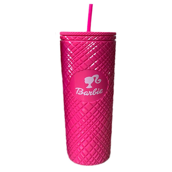 Barbie rosa glasmugg Gradient Barbie rosa hög kapacitet dubbel Rose 701-800 ml Rose 701-800 ml