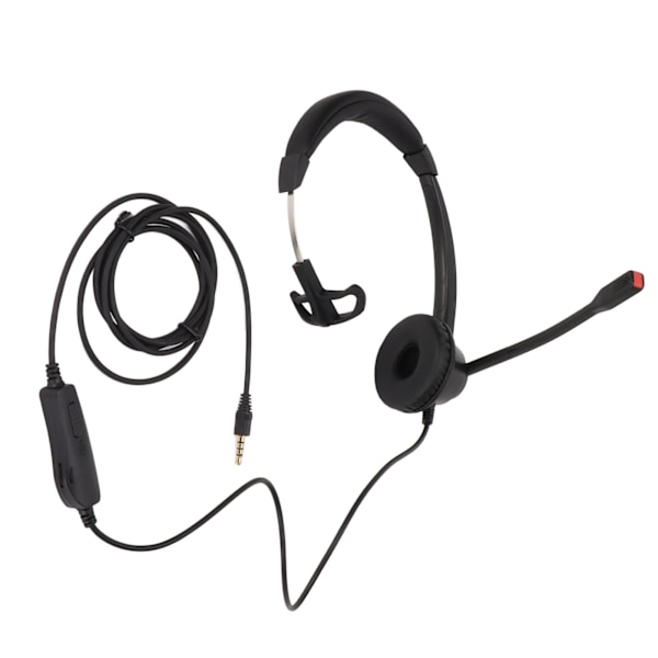 Telefonheadset Klart Bekvämt Plug and Play Monauralt Trafikheadset med Mikrofon för Kundtjänst