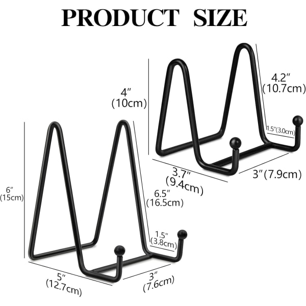 1. Dekorativ tallerken Displayholder Tallerken Fotorammeholder wi