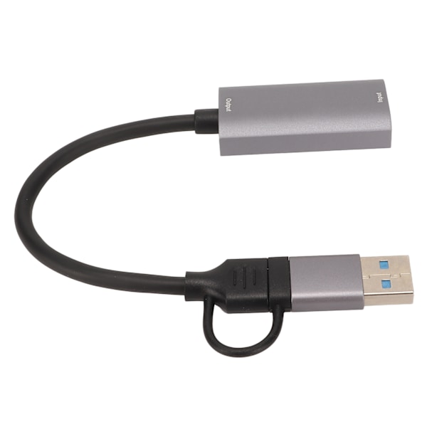 Video Capture Card 4K HD Multimedia Interface Hun til USB Type C Video Capture Adapter til PS5 til Xbox DVD Camcorder