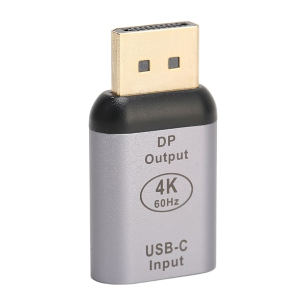 USB C - DisplayPort -sovitin 4K 60Hz Plug and Play Kompakti kannettava DisplayPort-sovitin Winille, Androidille ja OS X:lle