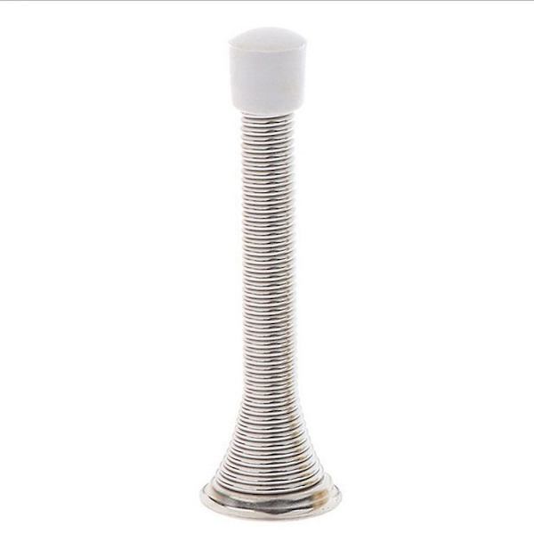 Spring Door Stop Door Stop Seinä Koristeellinen seinälle asennettava suoja-ovet & seinä -HG Silver