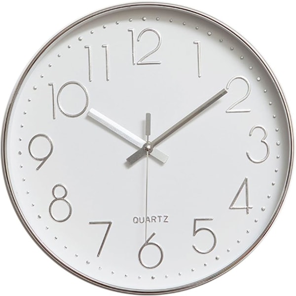 Modern Väggklocka, 30 CM Bred Dekorativ Universal Tyst Non-tic