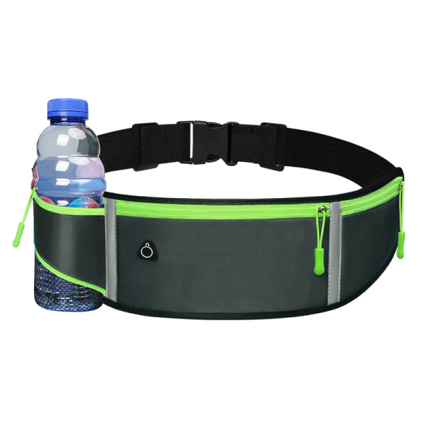 Män kvinnor Fanny Pack Midjeväska Mobiltelefon Utomhusutrustning för män och kvinnor Vattentätt osynligt bälte Simple version of kettle Gray