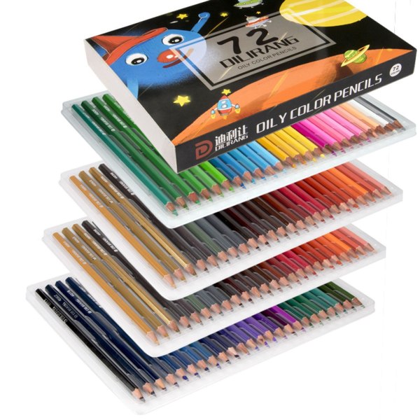 1/2 värikkäitä värikynäpaketteja lapsille ja aikuisille taideprojekteihin 72 color Type A 1 Pc