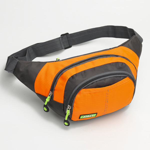 Mænd Kvinder Fanny Pack Taljetaske Mobiltelefon Udendørs Crossbody Sport Løb Taktisk Bryst Mobiltelefon Orange