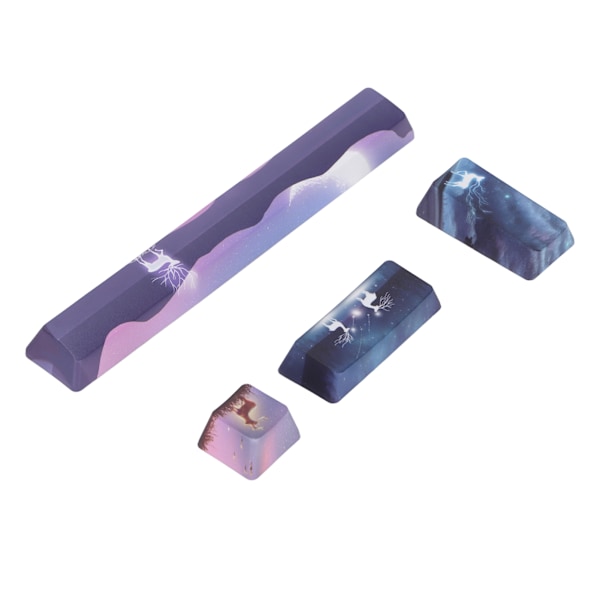 Keycap 4 Tangenter Älgmönster Design Mellanslag ESC Enter Numpad Enter Personlighet DIY Keycaps för Mekaniska Tangentbord