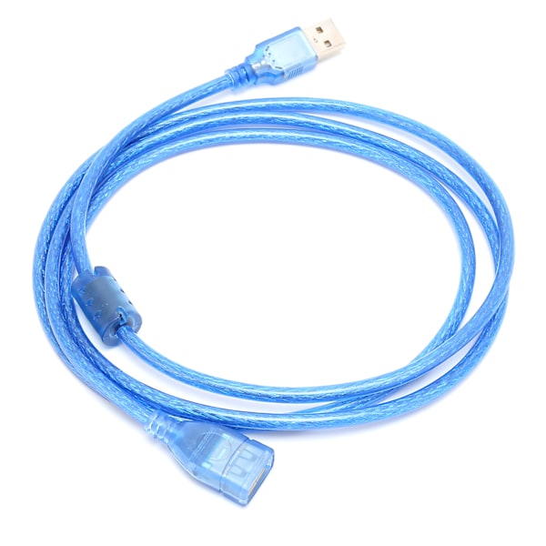 Data Line Mann til Kvinne Messing Dobbel Skjerm USB 2.0 Forlengelseskabel for Dataoverføring 3 Meter