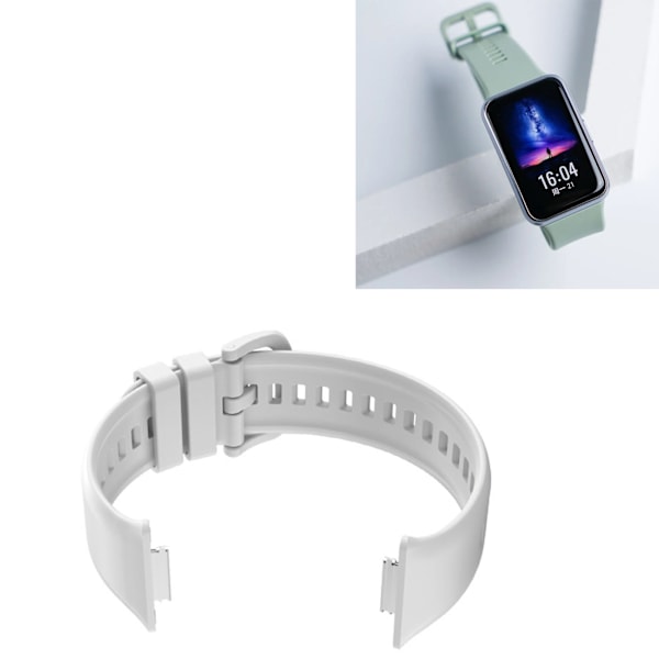 Smart Watch Band Silikone Justerbar Smartwatch Armbåndsrem til Huawei Watch Fit 2 Hvid