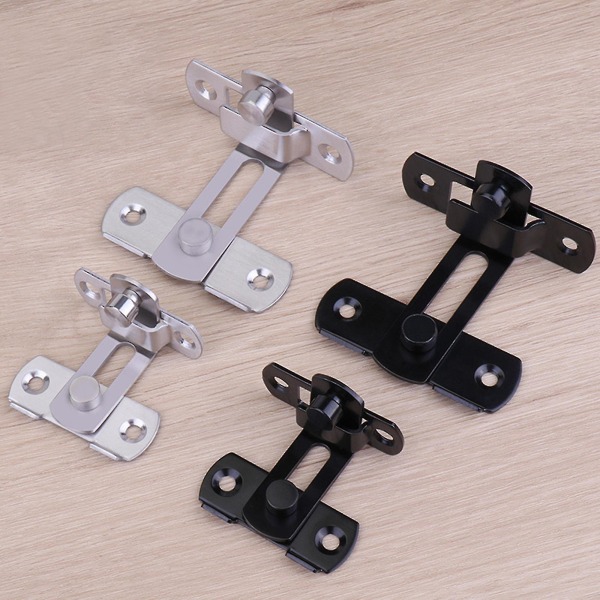2pcs Barn Door Lock Replacement tainless teel Flip For Latch Lock Easy To Inst Black S