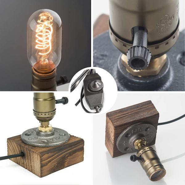 Retro skrivebordslampe, Retro Gave Bar Cafe Industriell stil Studie soverom