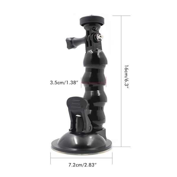 Bil Vindusvisker Sugekopp Feste Holder Adapter Kompatibel for DJI Action 2 Pocket Action Kamera Smartphone Holder